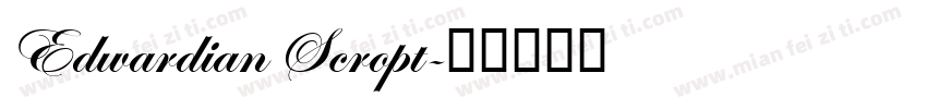 Edwardian Scropt字体转换